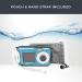 GoXtreme Reef Underwater Camera - Waterproof 3m Dual Displays 24MP 4X Zoom Blue - Perfect for Diving & Snorkeling - Buy Online on GoSupps.com