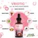 Clean Nutraceuticals VBiotic Vaginal Probiotic for Women Liquid Drops | Cranberry Uva Ursi Horsetail D-Mannose Prebiotics Marigold & Black Cohosh Vaginal Health Supplement | pH Balance 1 - Buy Online on GoSupps.com