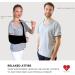 Buy Inspired Comforts Unisex Post Surgery V Neck Dual Access Snap Shirt - Large Grey | Perfect for Rehab & Recovery - Buy Online on GoSupps.com