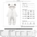 Haokaini Newborn Bear Warmer Snowsuit | Cotton Fleece Hooded Romper for Baby Girls Boys | 9-12 Months | White - Buy Online on GoSupps.com
