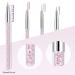 6-Piece Fine Point Eyeliner Brush Set - Gel Makeup Applicator for Precision Eye Makeup - Pink Purple & White - Buy Online on GoSupps.com