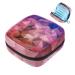 Storage bags for women's bandages pink blue purple polygonal diamond background portable menstrual pads panty liners tampons women's bandages storage holder for women school office multi-colored 02