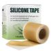 Silicone Scar Sheets Silicone Scar Tape Roll Scar Silicone Strips Reusable Scar Removal Sheets for C-Section Surgery Burn Keloid Acne Scars (1.6x 60)