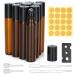 Ailvor roll on glass bottles for essential oil - 10 pieces of brown bottle empty 10ml refillable rollon bottles for oils fragrance cosmetics massages 10pack 10ml brown