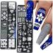 6-Piece Christmas Nail Stamper Kit - Snowflakes & Christmas Tree Art Stamping Plates for Festive Manicure Decoration - Buy Online on GoSupps.com