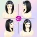 12 Tgezer Bob Headband Wig for Women - Synthetic Black Shoulder Length Bob - Glueless & Lace Front - Daily Use - 150 Density - 12 Inch Straight-1B - Buy Online on GoSupps.com