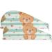 Bear Love Stripe Hair Towel 2 Pack | Super Absorbent Quick Dry Hair Turbans for Women & Girls - Buy Online on GoSupps.com