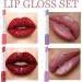 4-Piece Lip Gloss & Matte Lipstick Set - High Pigmented Shimmer & Metallic Shades - Long Lasting Makeup Gift for Women (Set 04) - Buy Online on GoSupps.com
