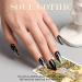 GLAMERMAID Black Gothic Short Almond Acrylic Press on Nails - 24Pcs Full Cover Set - Buy Online on GoSupps.com