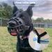 Soft Silicone Dog Muzzle - Adjustable Basket for Chewing Barking & Drinking | Sizes for Snouts 19.1-24.1 cm & 7.5-9.5 cm - Black - Buy Online on GoSupps.com