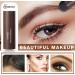 Carlos-CCC One Step Eyebrow Stamp Kit - Long Lasting Waterproof Eyebrow Makeup Powder for Women - Natural Brown 13-Piece Set - Buy Online on GoSupps.com