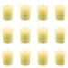 Pajoma fragrance votive candle 12 pieces of 55 g lemongrass 5 cm |Marble votive candle burning time approx. 17 hours - height 5 cm 4 cm |Premium quality lemongrass 12