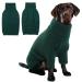 Iecoii dog sweater sweater for dogs dog sweater for small medium-sized large dogs warm turtleneck dog sweater winter dog clothing for cats Chihuahua French bulldog Labrador XXXX-Large green
