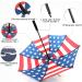 LLanxiry 68 Inch American Flag Golf Umbrella - Windproof, Automatic Open, Double Canopy, Vented Stick Umbrella for Men and Women - Buy Online on GoSupps.com