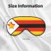 Flag of Zimbabwe Soft Eye Mask - Comfortable Light Blocking Sleep Mask for Side Sleepers - Buy Online on GoSupps.com