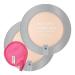 Healthy Skin Pressed Powder Compact | Bundled with Westlake Art Makeup Cleansing Cloth - Fair Shade Antioxidant & Pro Vitamin B5 Flawless & Natural Finish Non-Comedogenic Pack of 2