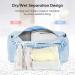 Baleine Waterproof Gym Bag for Women and Men - Small Duffel for Sports & Weekend Getaway - Lightweight Carryon with Shoe & Wet Clothes Compartments - Medium Azure - Buy Online on GoSupps.com