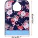 BTSKY Waterproof Adult Bibs (2 Pack) - Reusable, Washable Mealtime Protector with Crumb Catcher (Flowers) - Buy Online on GoSupps.com
