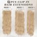 BARSDAR Clip-In Hair Extensions - 5 PCs Long Wavy | 50 cm Honey Blonde Synthetic Hair for Women & Girls - Buy Online on GoSupps.com