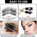 Movstriker Magnetic Eyelashes without Eyeliner Reusable 4 Pairs False Eyelashes Magnetic No Glue Natural Look 3D Effect Magnetic Lashes with Applicator Waterproof and Easy to Wear(Black) - Buy Online on GoSupps.com