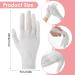 White Cotton Gloves for Dry Hands | Moisturizing Overnight Gloves for Eczema | 12 Pairs | Men & Women | One Size Fits Most - Buy Online on GoSupps.com