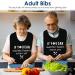 Washable Funny Adult Bibs with Crumb Catcher for Seniors - Personalised Clothing Protector for Elderly Men and Women - Buy Online on GoSupps.com