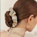 3 Pack Champagne Satin Silk Hair Scrunchies for Women/Girls - Soft Elastic Hair Ties Accessories - Buy Online on GoSupps.com