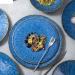 Dessert Dishes Ceramic Plates Nordic Blue Ceramic Dinner Plate Restaurant Pasta Steak Plates Home Fruit Salad Bowl Cake Dessert Plates Kitchen Utensils Salad Plates(A 9.5inch) (A 8inch One Size) - Buy Online on GoSupps.com