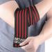 HYFAN Professional Wrist Elbow Knee Wraps Elastic Straps Brace Support Protector for Weightlifting Workout Bodybuilding Gym Fitness Elbow / Red - Buy Online on GoSupps.com