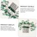 Angoily Green Branches and Leaves Hair Comb Wedding Hair Clip Hair Comb Green Rhinestone Barrettes Prom Tiara Rhinestone Hair Barrette Hair Pin Crystal Leaf Accessories Banquet - Buy Online on GoSupps.com