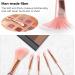 Metal Handle Demon Slayer Anime Makeup Brush Set - 5pcs Pink Gift for Girls & Women - Buy Online on GoSupps.com