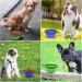 4 Pack Collapsible Dog Bowls with Carabiners - Portable Pet Travel Bowls for Feeding and Water - Blue, Green, Light Blue, Light Green - Buy Online on GoSupps.com