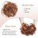 Shop TESS Hair Tie - Voluminous Messy Bun Hairpiece (Light Auburn) - Perfect for Women & Girls | 45g Elastic Band - Buy Online on GoSupps.com