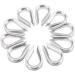 Mtsooning 10PCS Stainless Steel Rope Thimble Rigging Wire Chain Clamp Clip for Sailing Boat Anchor Fishing - Ideal for Commercial & Industrial Applications - Buy Online on GoSupps.com