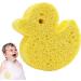 Kids Bath Sponge - Soft Body Wash Scrubber Shower Sponge Dead Skin Remover Cute Shower Brush Bath Supplies for Toddler Kids Baby Yellow - Buy Online on GoSupps.com