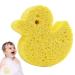 Bath Sponge for Kids - Soft Body Wash Scrubber | Bath Rub Cute Shower Sponge Shower Brush Body Scrubber Dead Skin Remover for Deep Cleansing Yellow