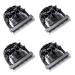 VENEKA 4X Black Ceramic Titanium Knife Hair Trimmer Blade Clipper Head for P2 P3 P6 P9 S1 ZP-295 ZP-293 4