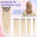 Elailite Clip in Hair Extension Real Human Hair Remy Natural Hair - 8 Pieces (Thin Weft) Full Head Straight - #18/613 Ash Blonde Mix Bleach Blonde - 10 Inch (50 g) 10 Inch (50 g) #18/613 Ash Blonde Mix Bleach Blonde - Buy Online on GoSupps.com