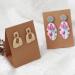Temlum 50 Pcs Standing Earring Display Cards | Earring Holder Cards for Small Business | Jewelry Packaging Supplies - Buy Online on GoSupps.com