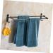 HEMOTON Wall Mounted Hooks Hook Towel Bar Wall Shelf Washcloth Wall Rack Shower Sponge Holder Towel Rack Ledge Take a Bath Black Size 2 - Buy Online on GoSupps.com