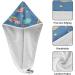 Outer Space Rocket Dry Hair Cap - 2 Piece Quick Drying Towel Set | Super Absorbent Soft & Comfortable with Button Headband - Buy Online on GoSupps.com