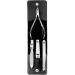 ZWILLING manicure set and pedicure set nail care made of genuine leather with snap fastener 4-piece black 4-piece Incl. nail clipper single