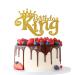Tenhaisi Gold Glitter King Birthday Cake Topper for Boy 1st 3rd 10th 16th 18th 20th 21st 25th 29th 30th 40th 50th Birthday Man Boy Prince Birthday Party Decorations Happy Birthday Cake Topper