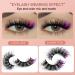 Fluffy Colored False Eyelashes | Voluminous Wispy Russian Strip Lashes in 7 Colors - Faux Mink D Curl - Buy Online on GoSupps.com