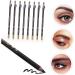 OHPHCALL 8pcs Sharpener Eyebrow Pencil Makeup Sharpener Long Lasting Eyebrow Pencils 1 count (Pack of 1) Black - Buy Online on GoSupps.com