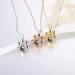CSSTONE Dog Paw Photo Necklace | 925 Sterling Silver Projection Chain with Picture | I Love You Memory Gift for Women & Pets - Buy Online on GoSupps.com
