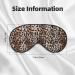 Leopard Print Soft Eye Mask | Zero Pressure Blackout Travel Sleeping Mask - Buy Online on GoSupps.com