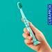 Curaprox Baby Toothbrush - Extra Soft 4260 Curen Bristles - First Toothbrush for Babies - Small Rubber Head - Green - Buy Online on GoSupps.com