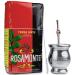 Yerba mate rosamonte traditional 1 kg stainless steel mate tea set: yerba Matebecher - Kalbasse |Yerba mate tea straw - bombilla |Cleaning brush traditional 1 kg (1 Pack)
