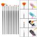 15-Piece Nail Art Set | UV Gel Acrylic Brushes & Dotting Tools for DIY Nail Designs - Buy Online on GoSupps.com